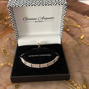 New in box beautiful Greek key gold bracelet adjustable to fit wrist